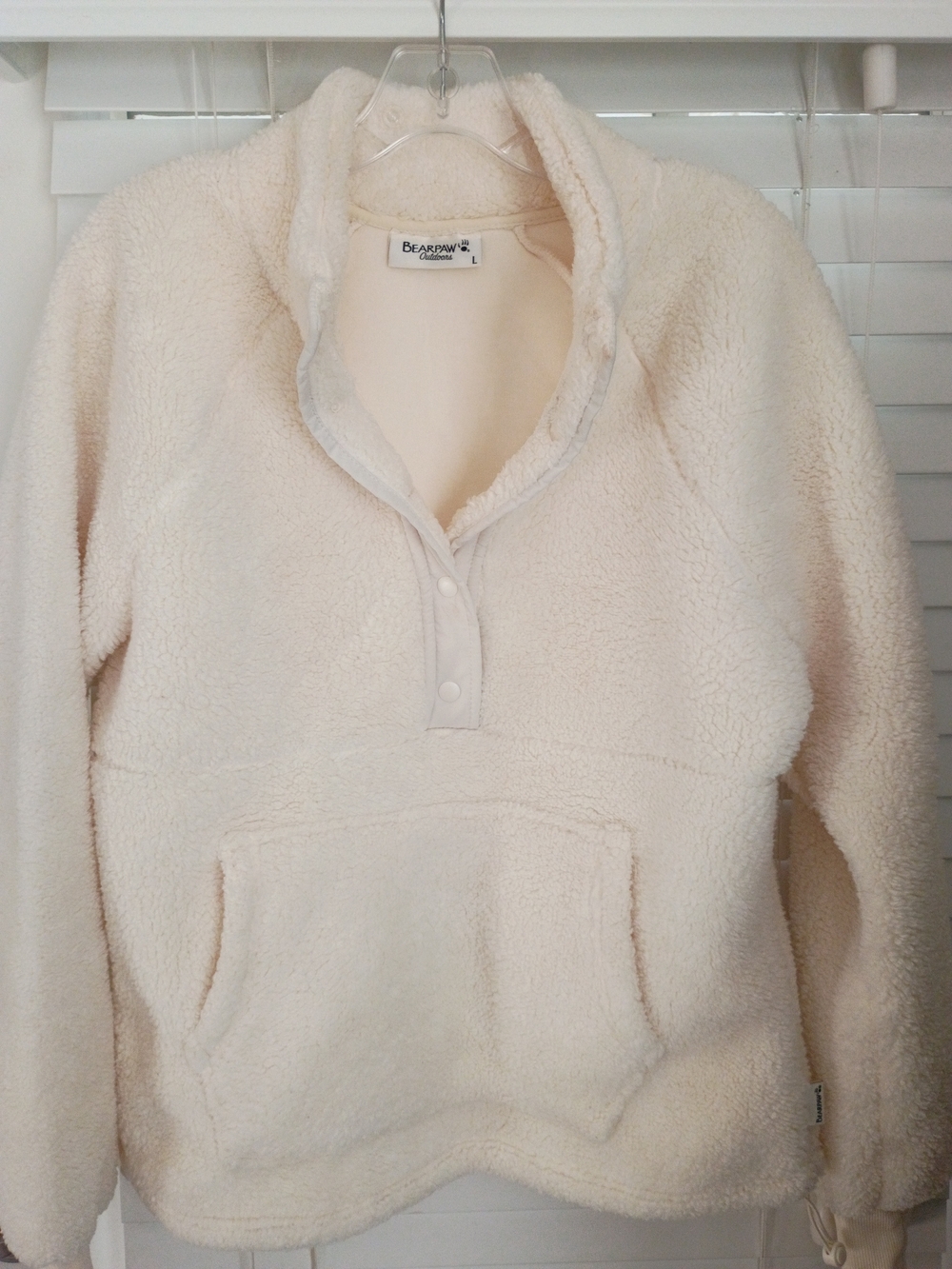Bearpaw Cream Sherpa Pullover Jacket